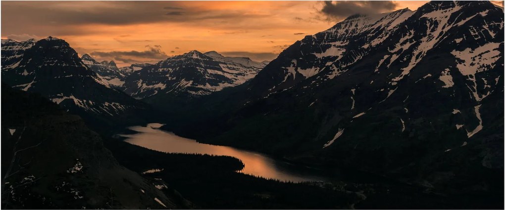 Tablou - Lac între munți (120x50 cm)