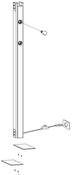 Eglo 43471 - Lampadar LAYHAM 4xE27/60W/230V