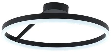 Lustră LED dimabilă aplicată LED/40W/230V 3000-6500K negru + telecomandă