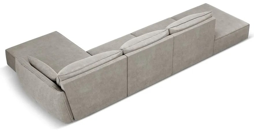 Colțar gri deschis (pe partea dreaptă) Vanda – Mazzini Sofas