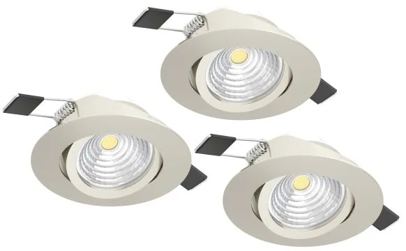 SET 3x corp de iluminat LED dimabil Eglo 900746 SALICETO 3xLED/6W/230V crom