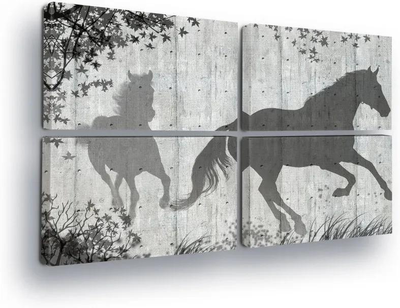 GLIX Tablou - Shadows of the Horse II 4 x 60x40 cm