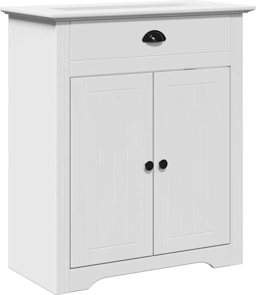 vidaXL Dulap pentru chiuvetă de baie „BODO” Alb 70x35x80 cm