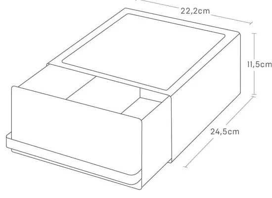 Cutie pentru ceai albă Tower – YAMAZAKI