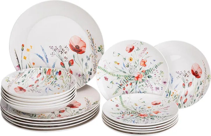 Set farfurii porțelan MAC 18 buc