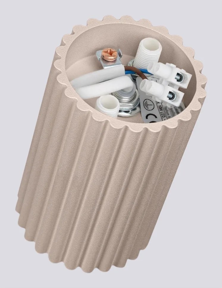 Spot taupe din metal ø 6,5 cm Gleam – Sollux