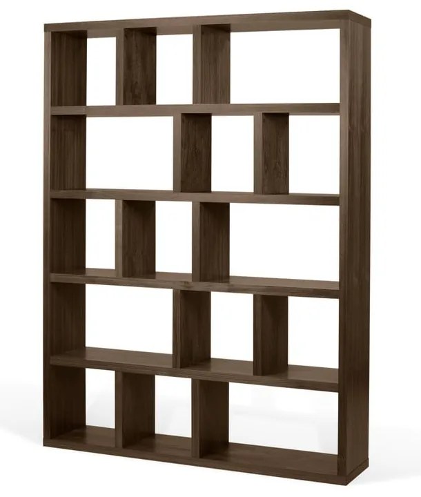 Bibliotecă maro cu aspect de lemn de nuc 150x198 cm Berlin – TemaHome