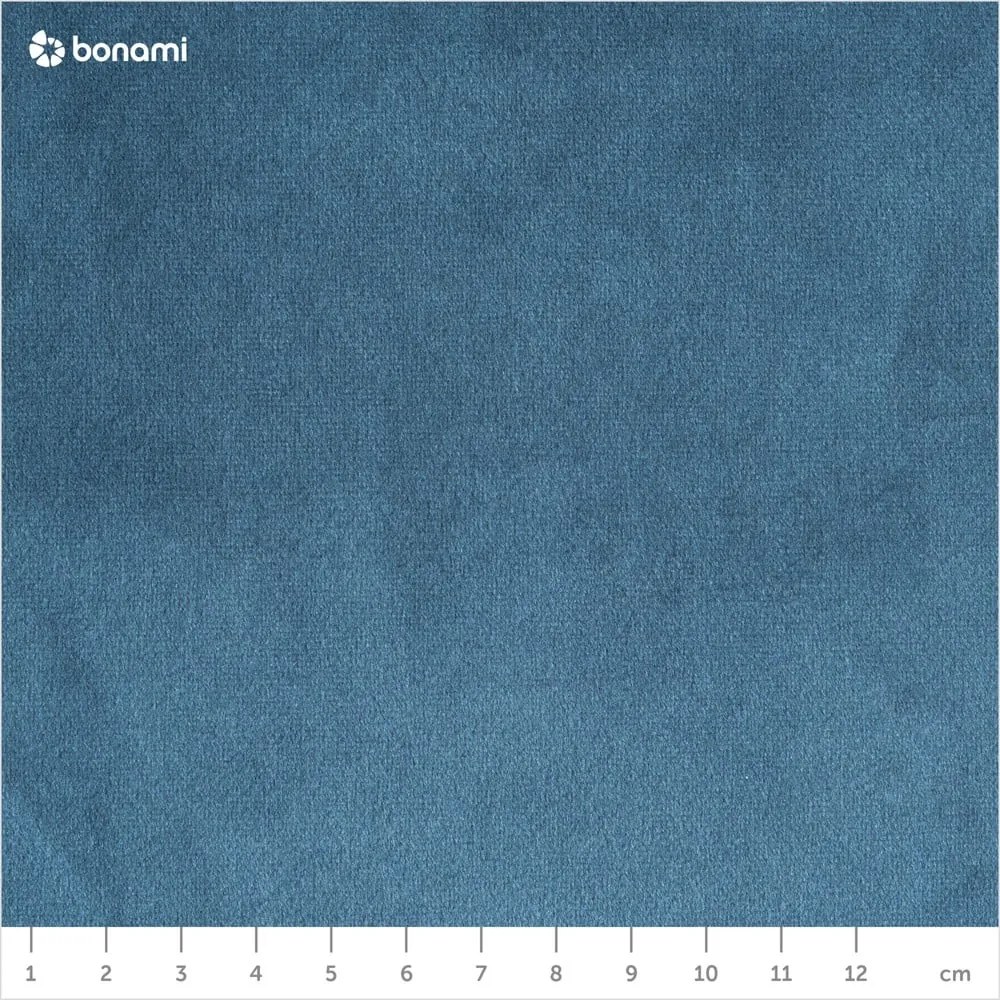 Colțar albastru din catifea (cu șezlong pe partea stângă ) Magic - Scandic