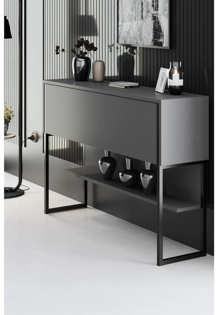 Măsuță consolă Luna 4 (Negru + antracit) . 1102305