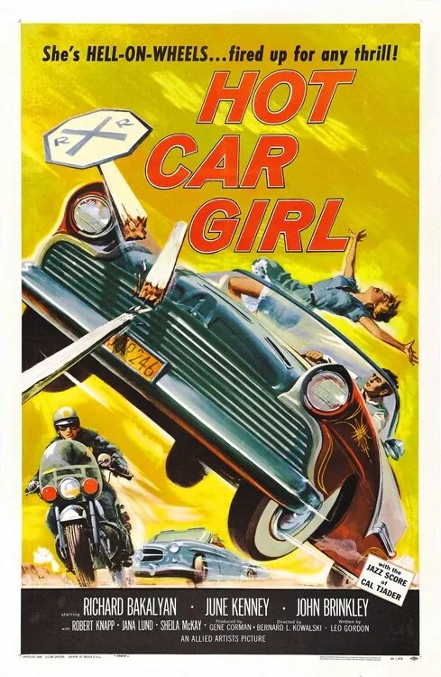 Ilustrație Hot Car Girl