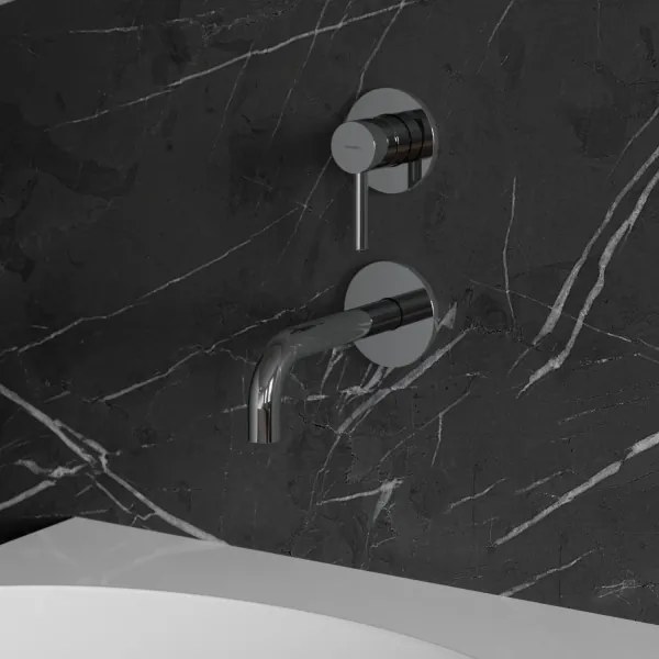 OMNIRES Y1215NCR - Baterie lavoar încastrat Y crom lucios