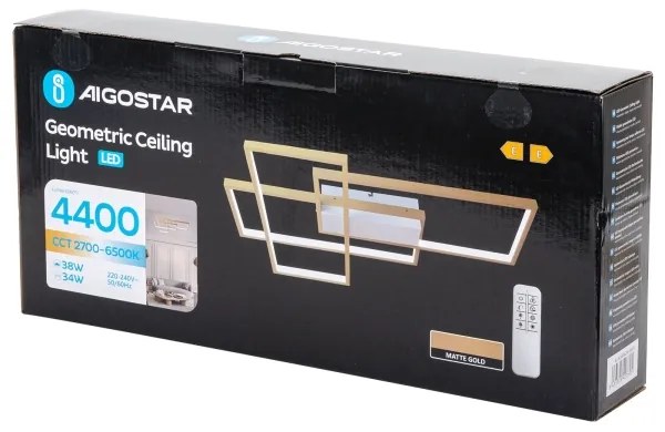 Plafonieră LED dimabilă Aigostar LED/38W/230V 2700-6500K + telecomandă