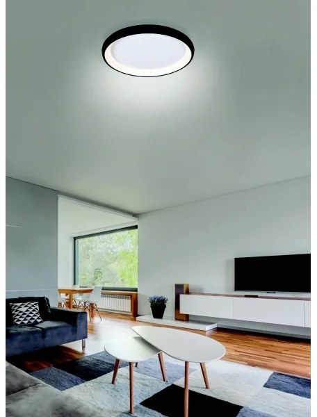 Plafonieră LED dimabilă Azzardo AZ5069 ANTONIO LED/32W/230V negru + telecomandă