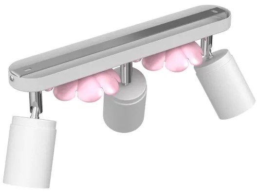 Spot FLOWER 3xGU10/8W/230V alb