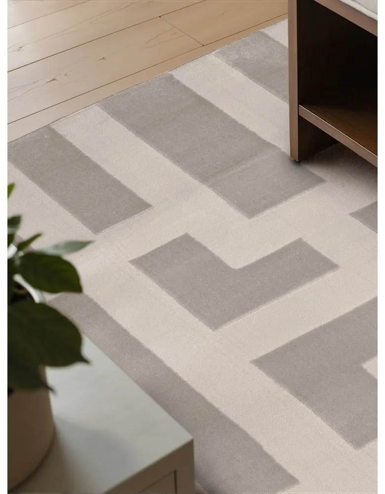 Covor gri/crem 120x170 cm Perles Onyx – Elle Decoration