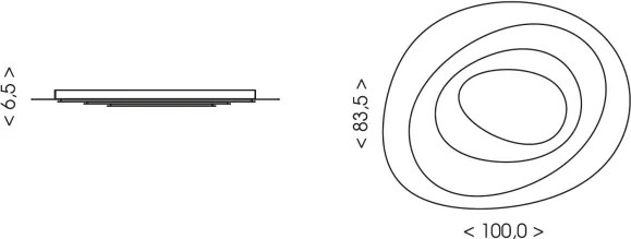Brilagi - plafonieră LED reglabilă MODERN MAXI LED/105W/230V 83,5x100 cm+ cu telecomandă