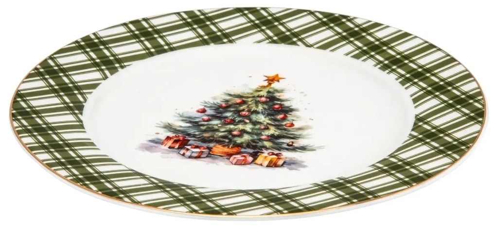 Altom Farfurie de desert din porțelan ChristmasTree 20 cm