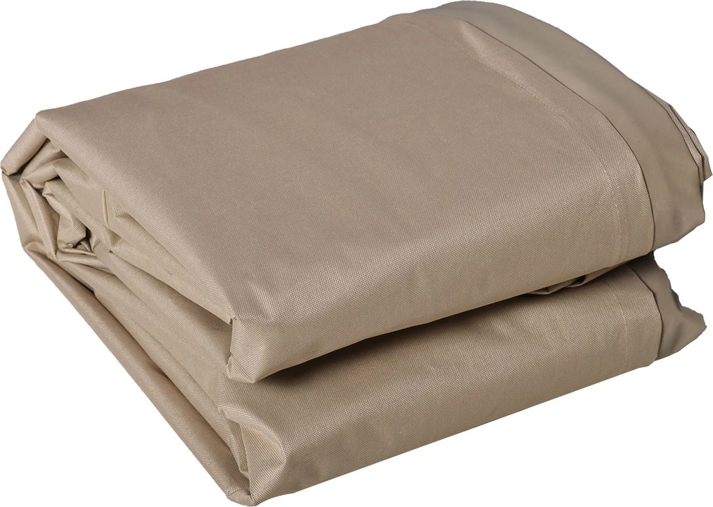 Outsunny Husă de protecție pentru mobilier de grădină, rezistentă la iarnă, impermeabilă, husă din Oxford 275 x 205 x 90 cm Bej | Aosom Romania