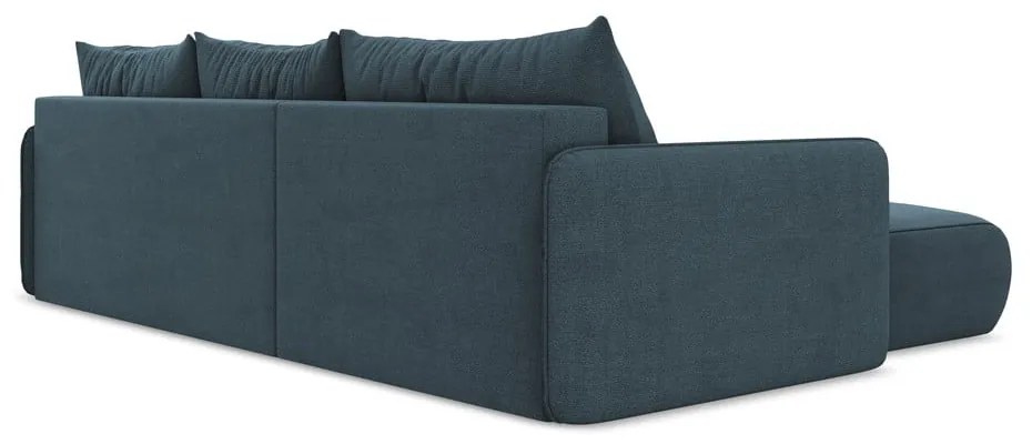 Colțar albastru extensibil/cu spațiu de depozitare (cu colț pe partea stângă) Nanea – Makamii