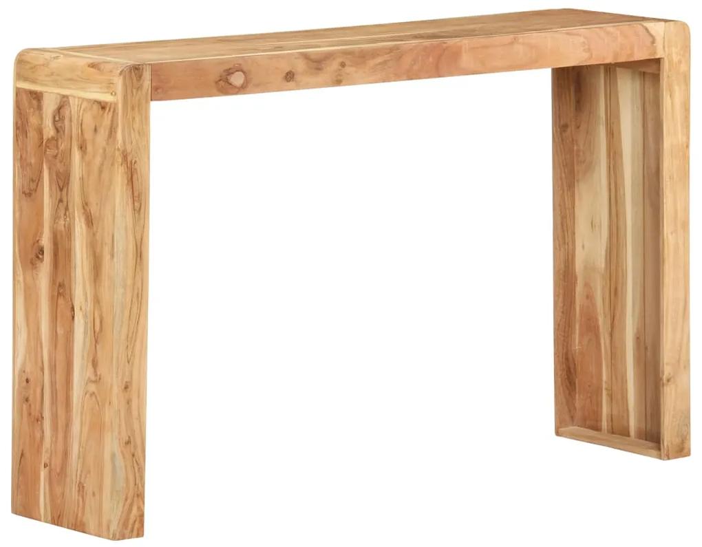 323587 vidaXL Masă consolă, 120x30x76 cm, lemn masiv de acacia