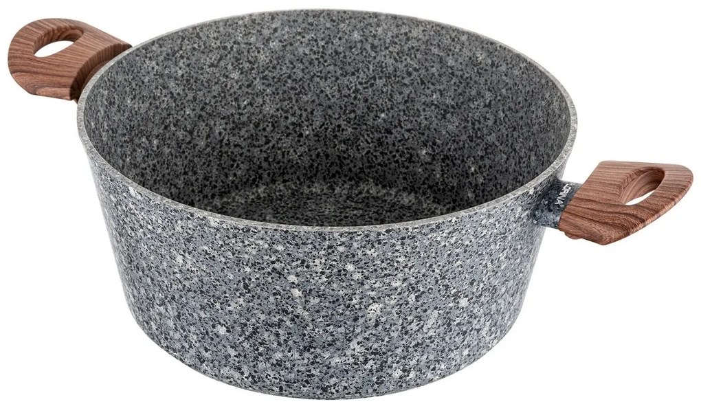 Oală cu capac Florina Master MG,  28 cm, 6,1 l, gri, diam. 28 cm
