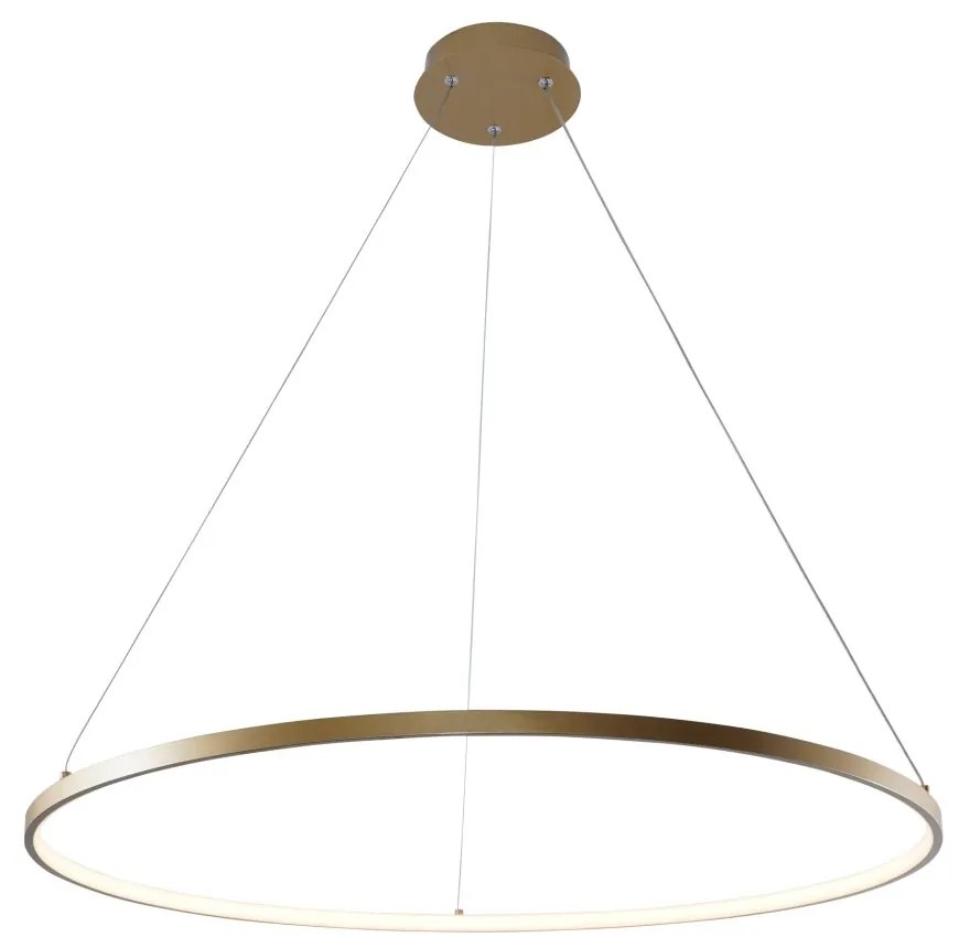 Lustra LED moderna design circular BRENO auriu 80cm