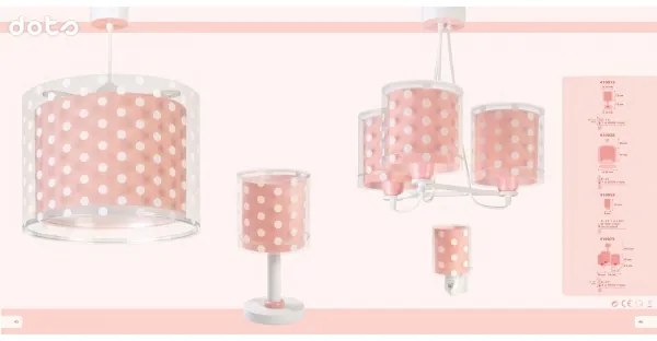Dalber 41007S - Lustră copii DOTS 3xE27/60W/230V
