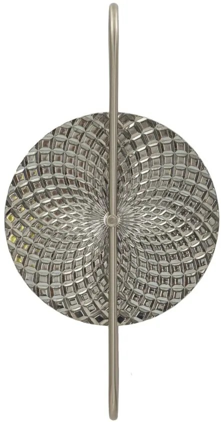 Mauro Ferretti Lampa De  Perete Argintie cm 28X15X54 | Aosom Romania