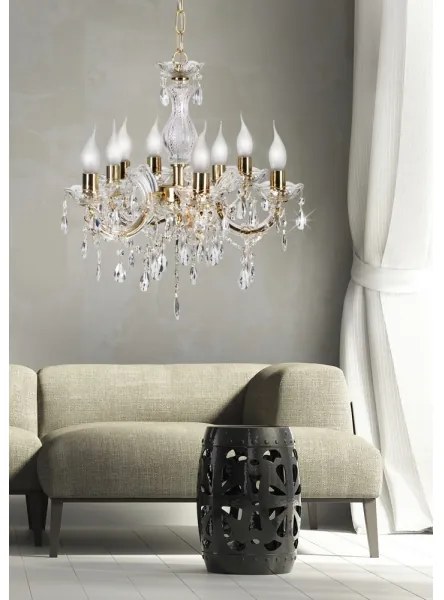 Lustră pe lanț MARIA TERESA 8xE14/40W/230V