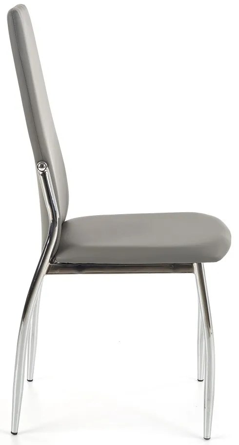 Scaun de bucaterie Morgan, gri/argintiu