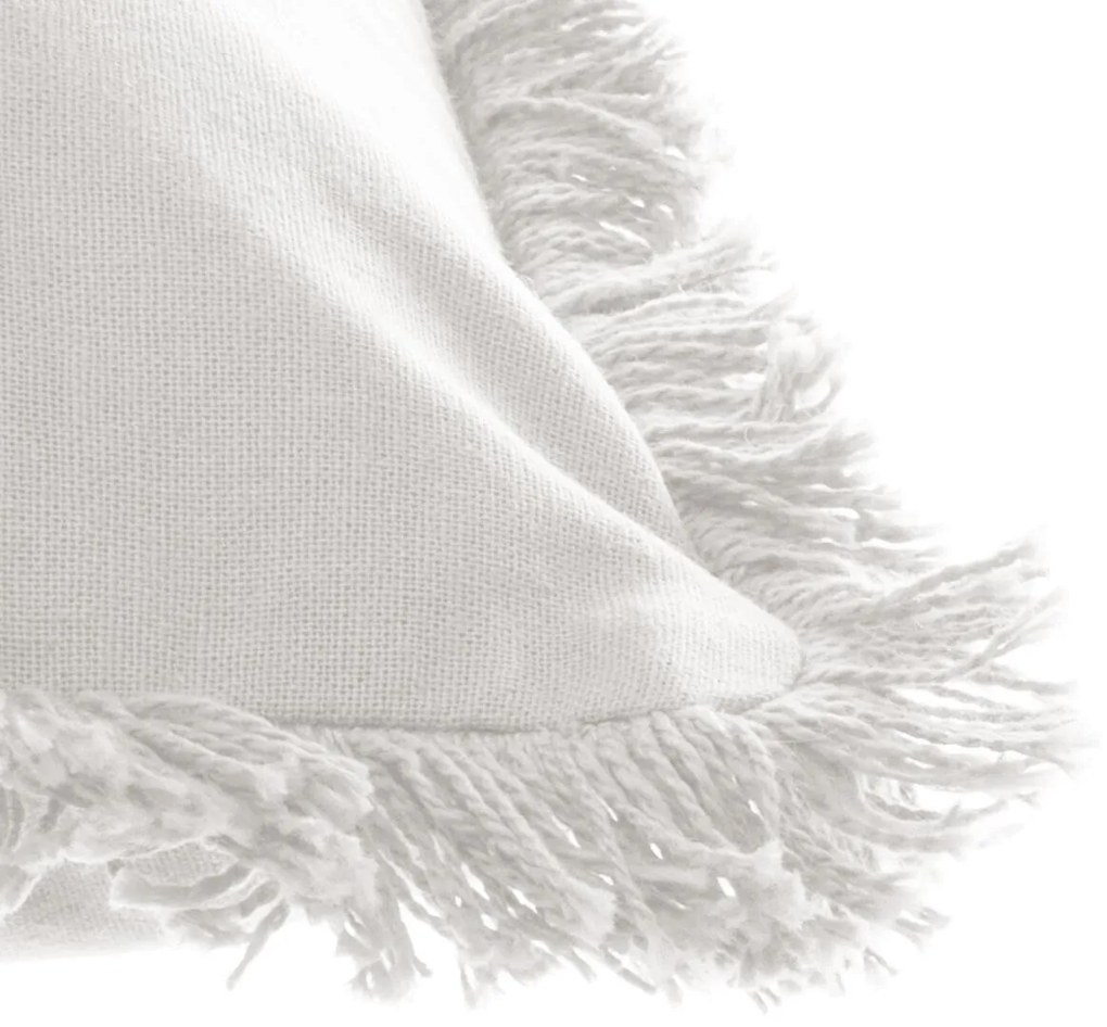 Perna decorativa cu franjuri Culoare ivory, FRINGE 30x50 cm