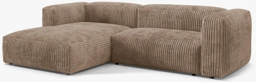 Coltar modular Martina corduroy Tilia L283 cm