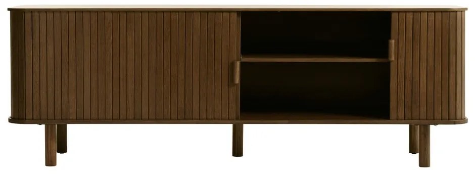 Masă TV maro cu aspect de lemn de stejar 56x160 cm Cavo – Unique Furniture