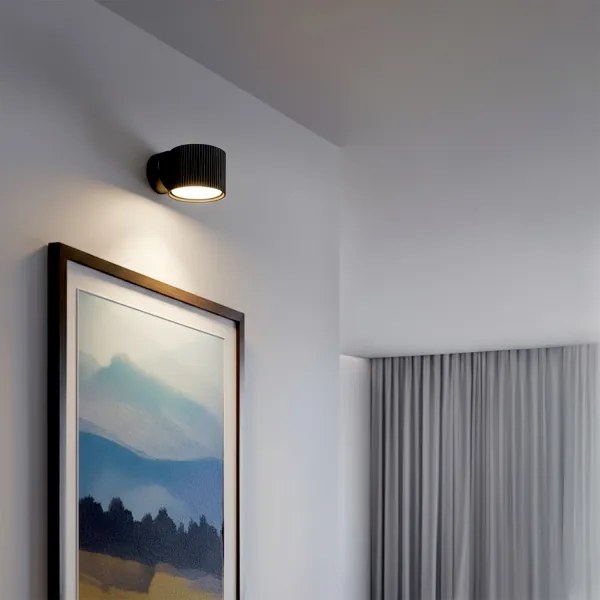 Brilagi - Aplică spot de perete STRIPY 1xGX53/15W/230V, neagră