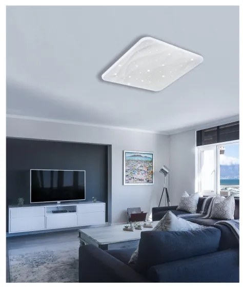 Plafonieră LED dimabilă NERIS LED/60W/230V 2700-6500K + telecomandă