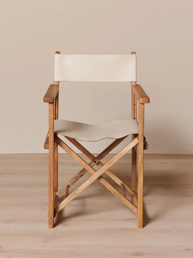 Scaun dining, pliabil, din piele naturala, Woody