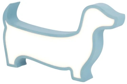 Lampă de masă pentru copii DOG, LED 12W/230V, albastră