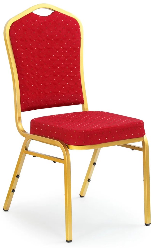 Scaun de sufragerie Carn (bordo + auriu). 769923