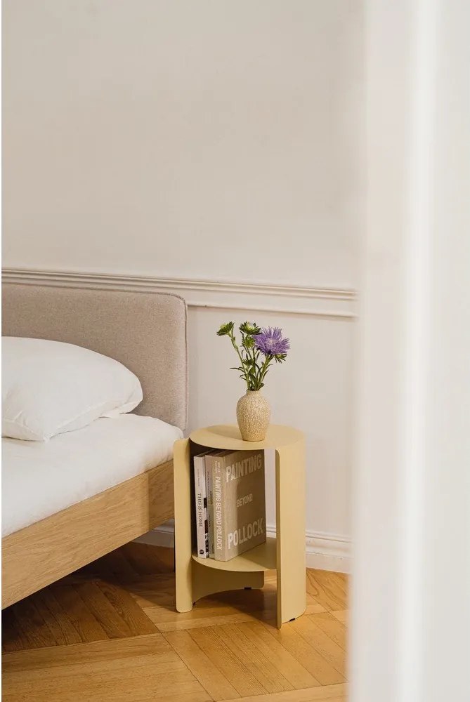 Măsuță auxiliară rotundă din oțel ø 32 cm Wa – noo.ma