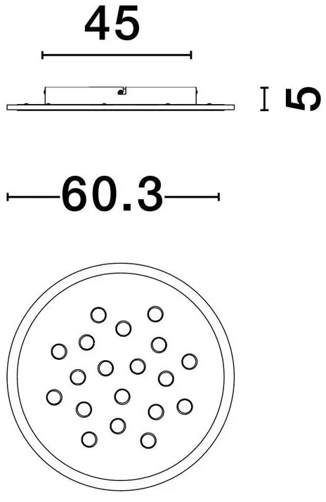 Plafoniera LED RGB si telecomanda ASTRAEUS 60cm