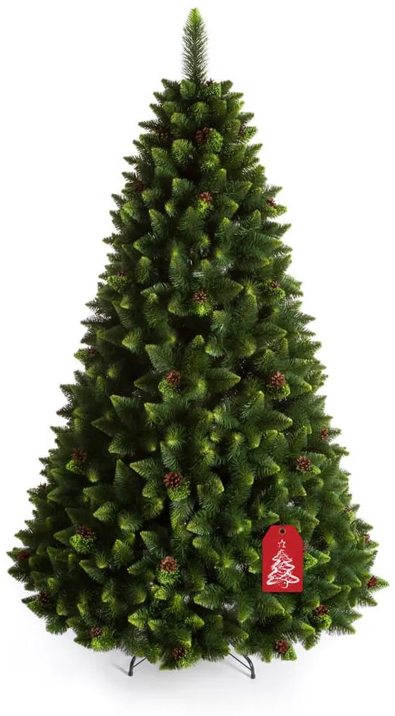 Brad de Crăciun Pin cu capete verzi 180 cm