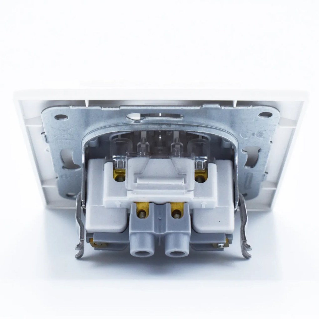 Intrerupator dublu alternativ 10A, IP20, Alb, Panasonic Arkedia Slim