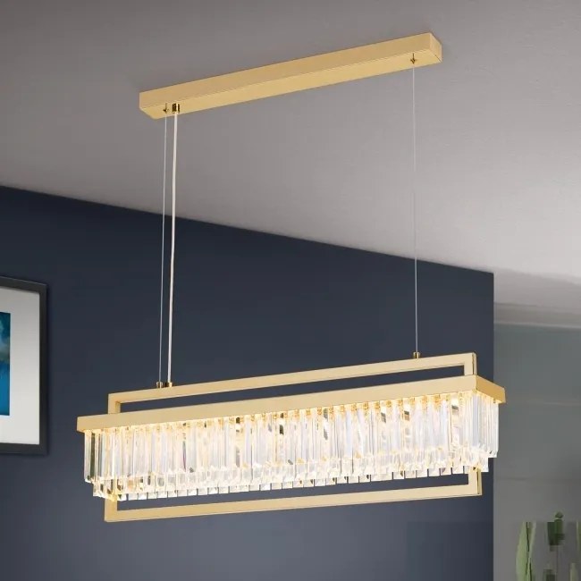 Candelabru, Lustra LED design LUX PRISM, 24K gold plated