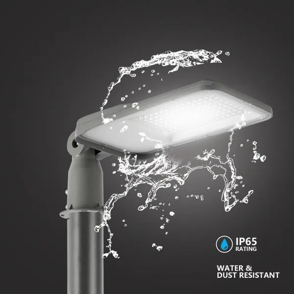 Brilagi - Lampă stradală LED de exterior URBANLIGHT, cu articulație, 100 W, 230 V, gri, IP65