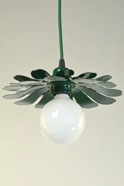 Bohemia-Design - Candelabru suspendat pe cablu 1xE27/60W/230V verde