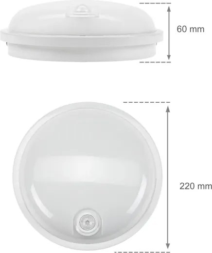 Corp de iluminat LED industrial cu senzor PIR LED/20W/230V IP54