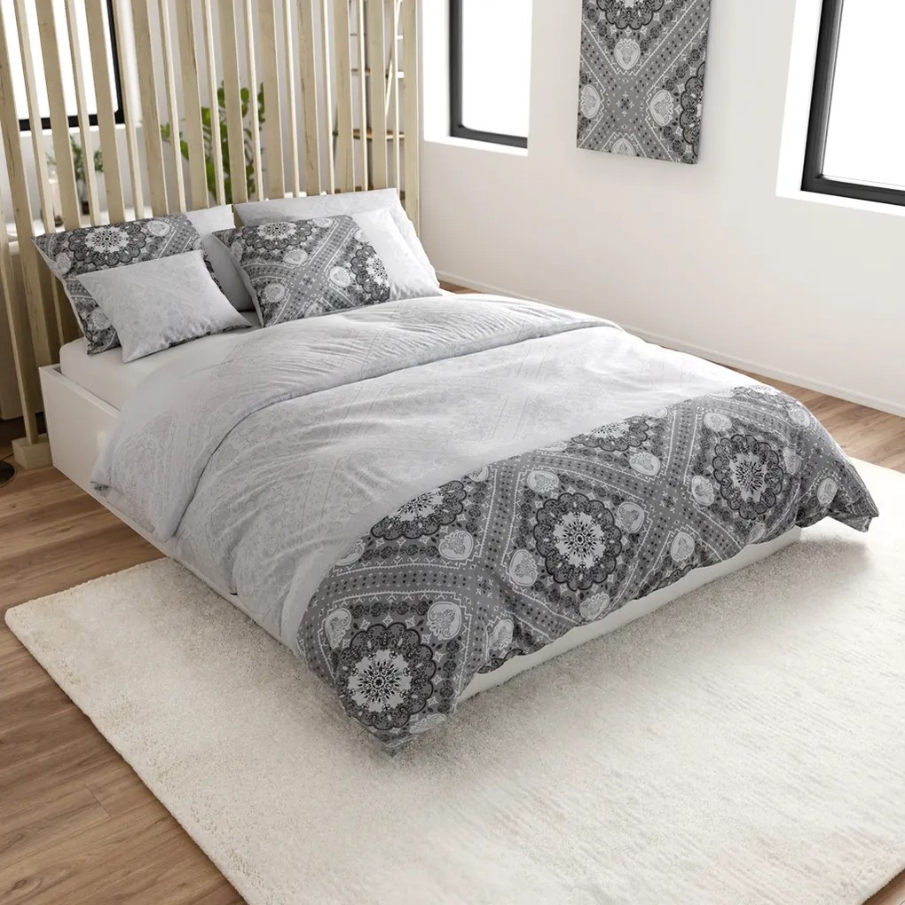 Lenjerie de pat din bumbac Renforce KALI alb Dimensiune lenjerie de pat: 70 x 90 cm | 140 x 200 cm