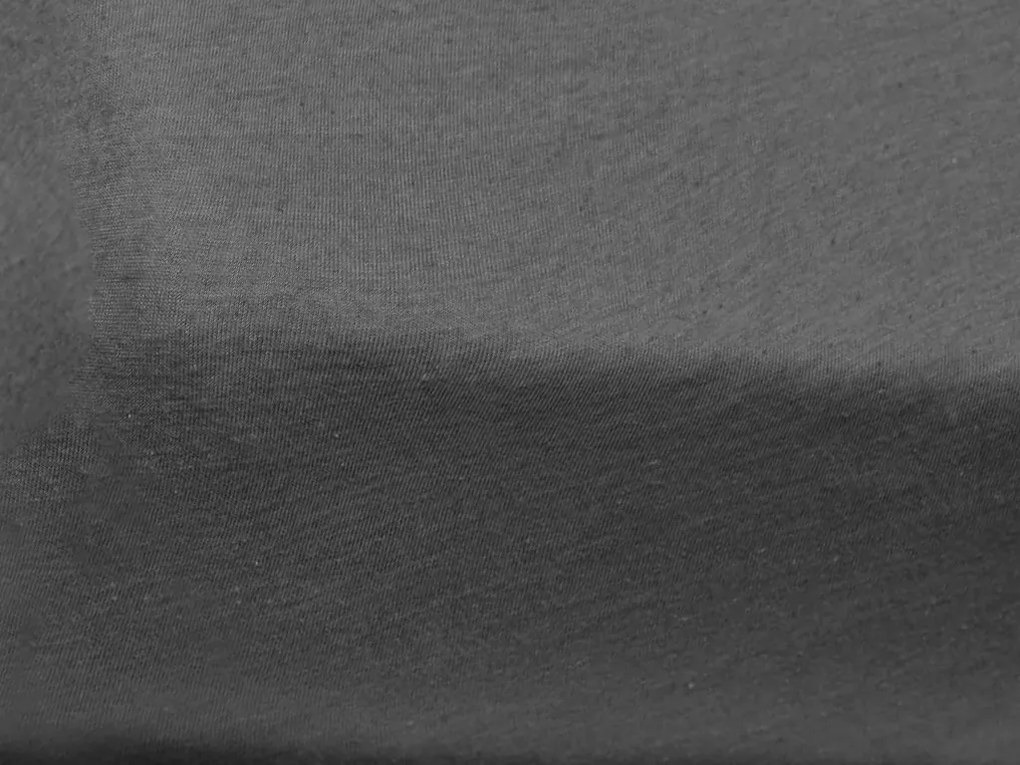 Cearsaf Jersey EXCLUSIVE cu elastic gri inchis 200 x 220 cm