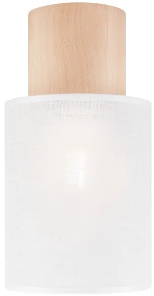 Plafonieră ARI 1xE27/60W/230V d. 16 cm alb fag