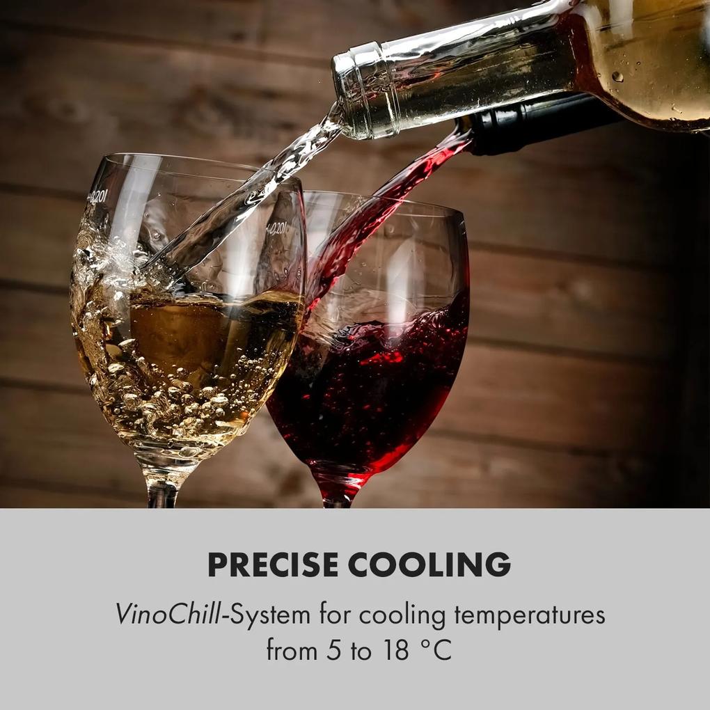 Shiraz 12 Slim, frigider pentru vin, 32 l/12 sticle, panou de control tactil, 85 W, 5 - 18 °C